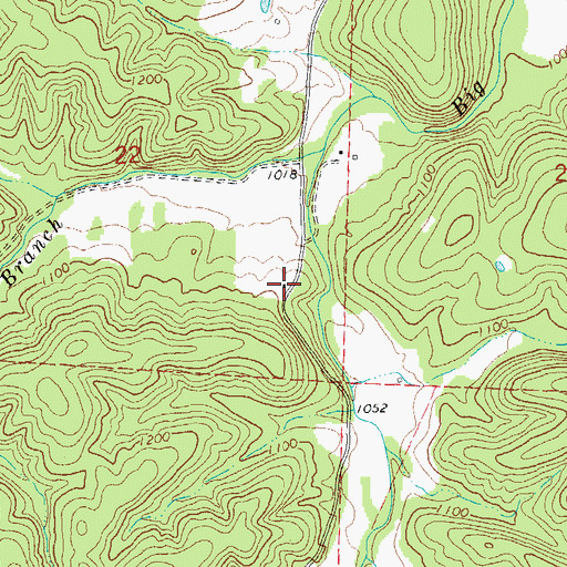 Topographic Map of Mountainville Store, MO