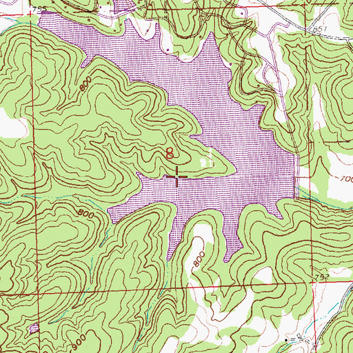 Topographic Map of Nations School (historical), MO