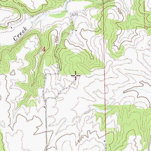Topographic Map of Heitman School, MO