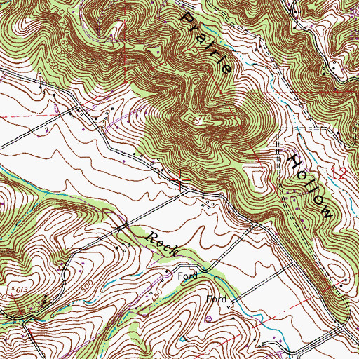 Topographic Map of Seckman School, MO