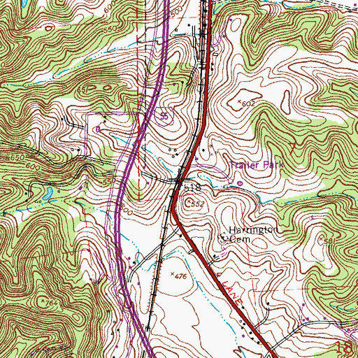Topographic Map of Schmitt (historical), MO