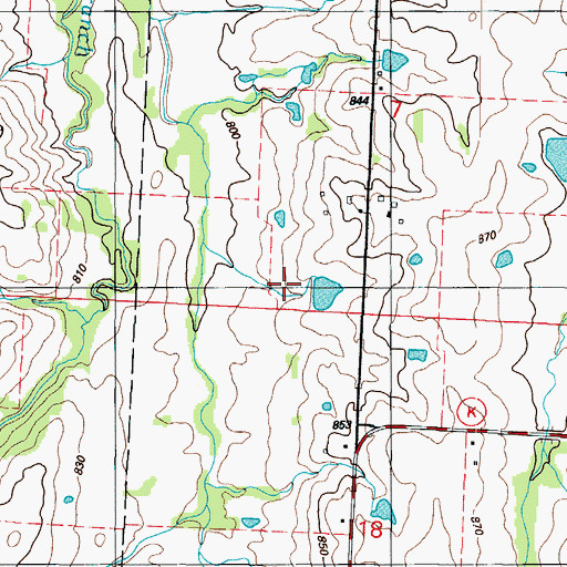 Topographic Map of Culbertson Mine (historical), MO