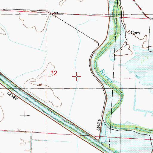 Topographic Map of Dollar Lake (historical), MO