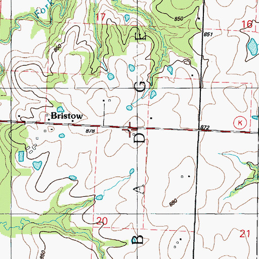 Topographic Map of Highway School (historical), MO