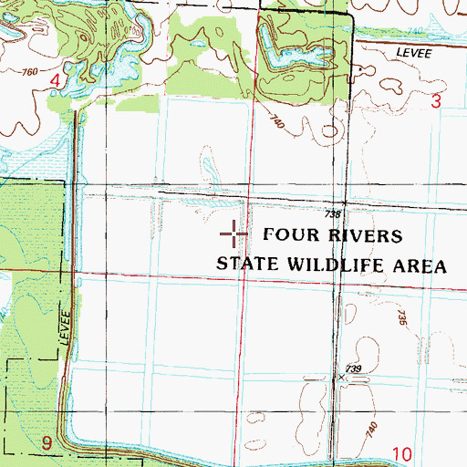 Topographic Map of Ingram Slash (historical), MO