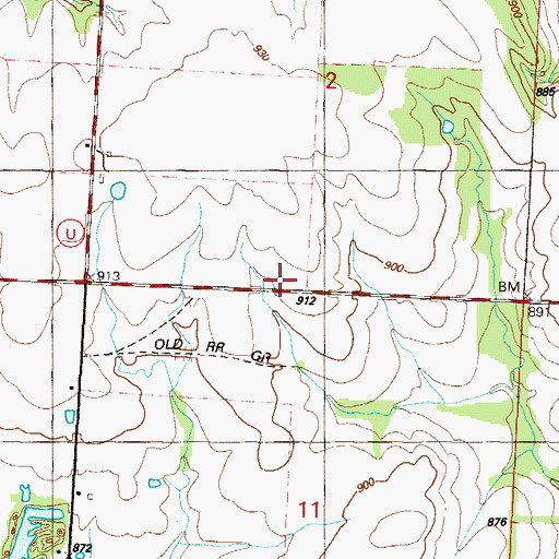 Topographic Map of Keith School (historical), MO