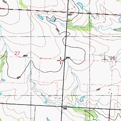 Topographic Map of Logan School (historical), MO