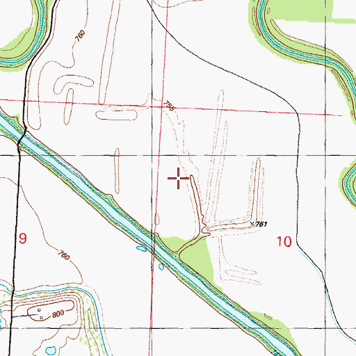 Topographic Map of Long Lake (historical), MO