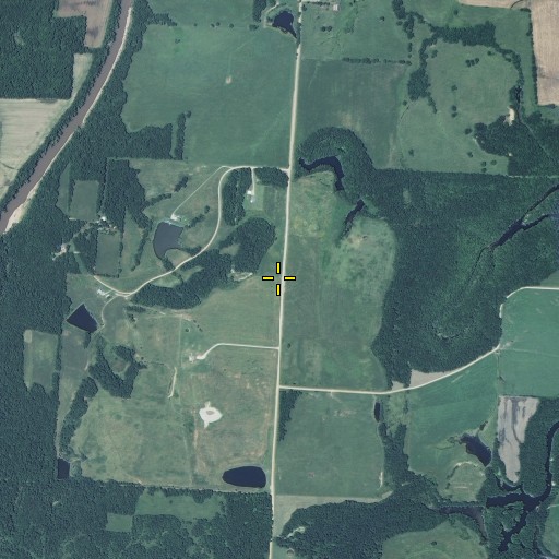 Aerial/Satellite Image of Mount Zion School (historical), MO