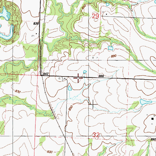 Topographic Map of Prairie Union School (historical), MO