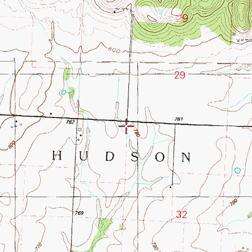 Topographic Map of Rich Valley School (historical), MO
