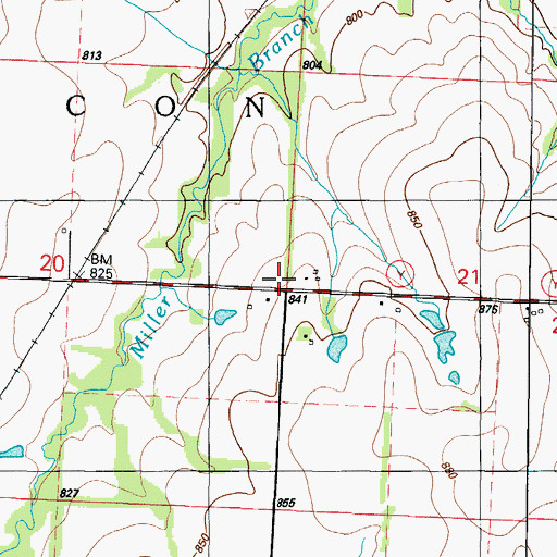 Topographic Map of Robinson School (historical), MO