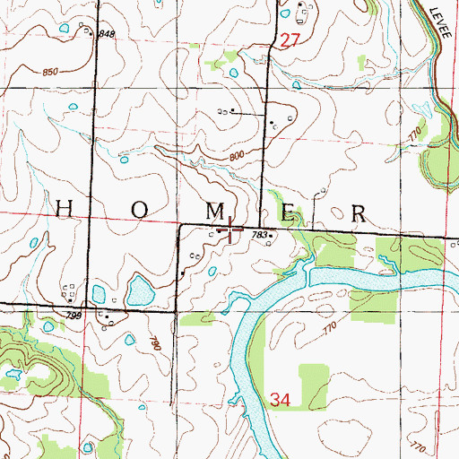 Topographic Map of Victory School (historical), MO