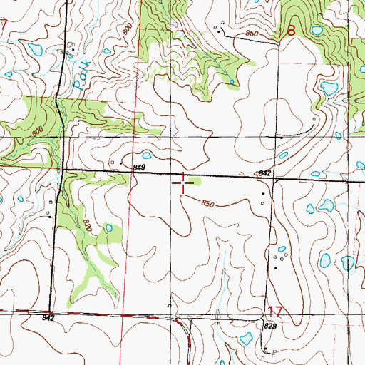 Topographic Map of Virginia School (historical), MO