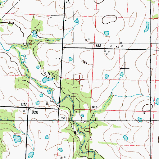 Topographic Map of Keck School (historical), MO
