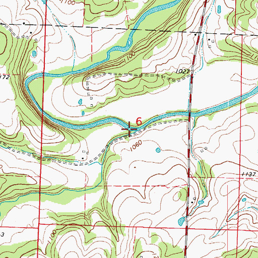 Topographic Map of Rockhouse Creek, MO