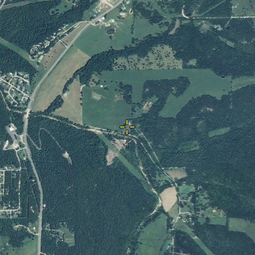Aerial/Satellite Image of Beaver Cemetery, MO
