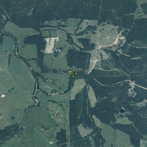 Aerial/Satellite Image of Black Cemetery, MO