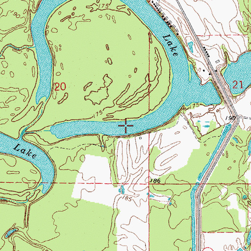 Topographic Map of Horn Lake, AR