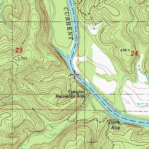 Topographic Map of Buffalo Club, MO
