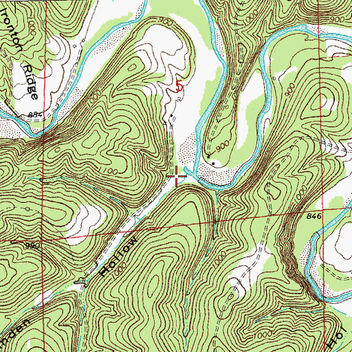 Topographic Map of Camden Hollow, MO