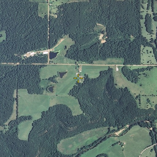 Aerial/Satellite Image of Cheerfull Hill School, MO