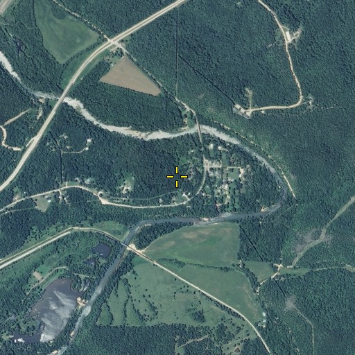 Aerial/Satellite Image of Devils Elbow, MO