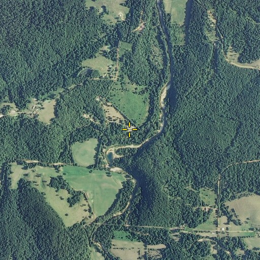 Aerial/Satellite Image of Dillard Cemetery, MO