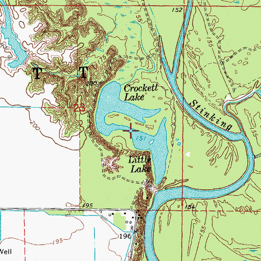 Topographic Map of Little Lake, AR