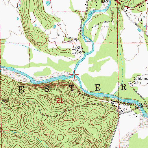 Topographic Map of East Fork Black River, MO