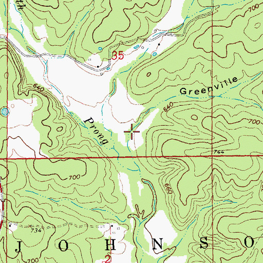 Topographic Map of Greenville Hollow, MO