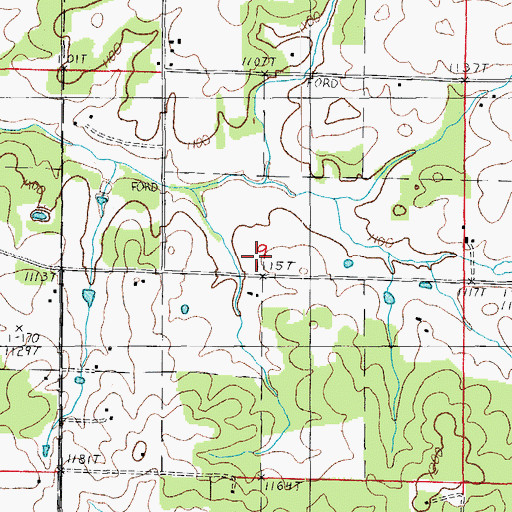 Topographic Map of Grimmet School (historical), MO