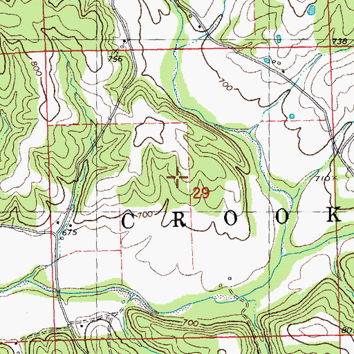 Topographic Map of Hawn School (historical), MO