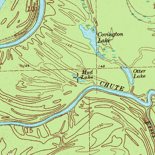 Topographic Map of Mud Lake, AR