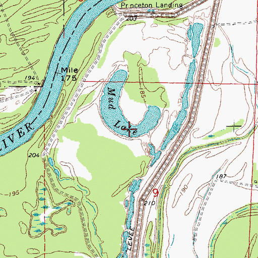 Topographic Map of Mud Lake, AR