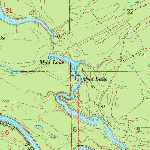 Topographic Map of Mud Lake, AR