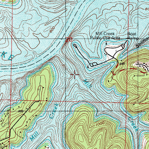 Topographic Map of Little Mill Creek, MO