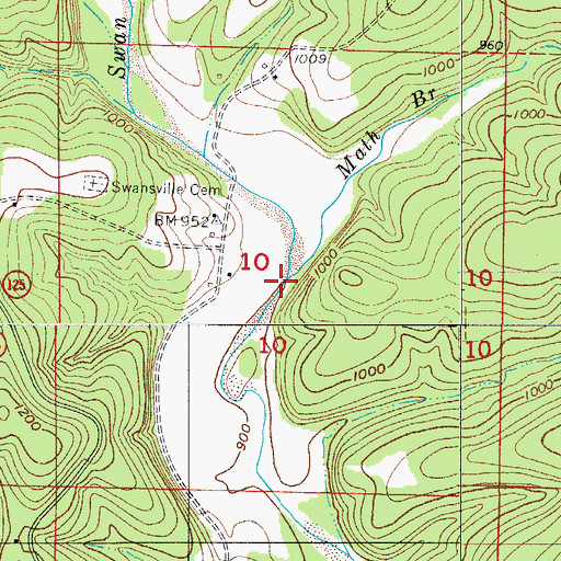 Topographic Map of Math Branch, MO
