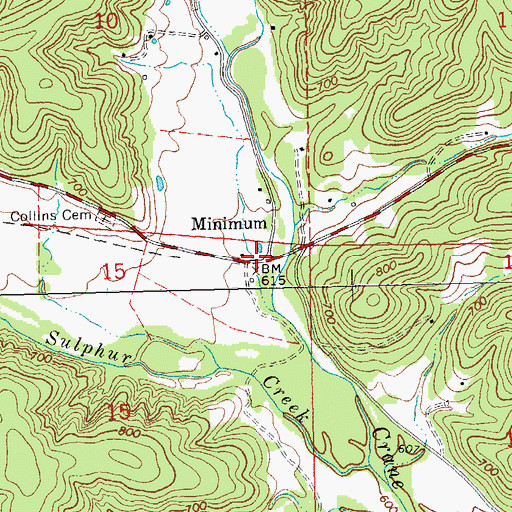 Topographic Map of Minimum, MO