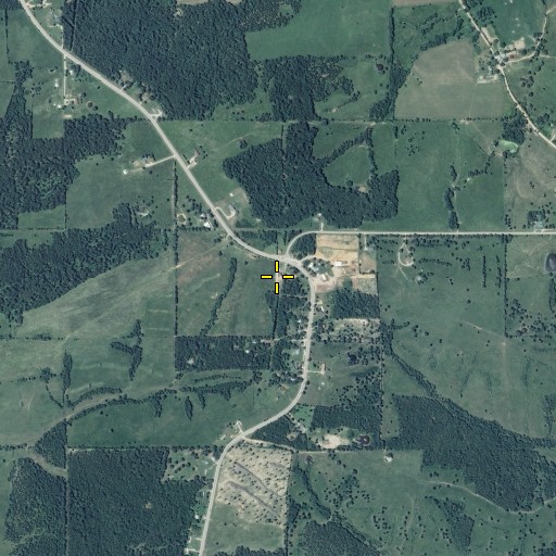 Aerial/Satellite Image of Mitchells Corner, MO