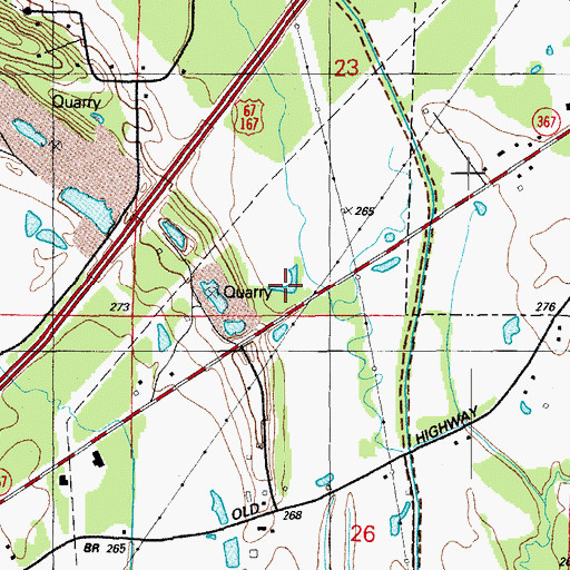Topographic Map of Sheaffer Lake, AR