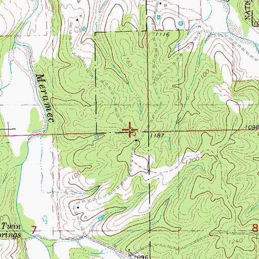 Topographic Map of New Home School (historical), MO