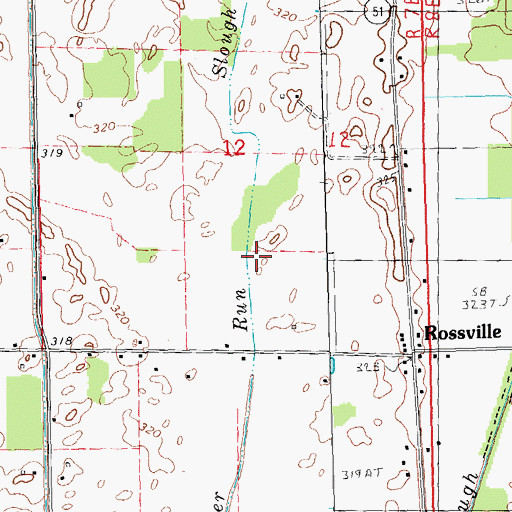 Topographic Map of Panther Run Slough, MO