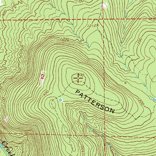 Topographic Map of Patterson Mountain, MO