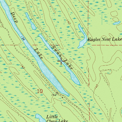 Topographic Map of Swan Lake, AR