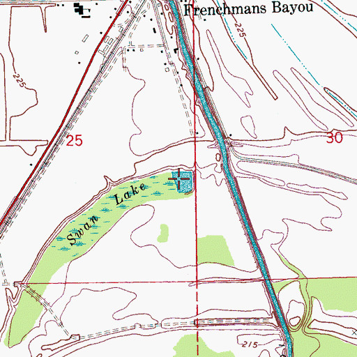Topographic Map of Swan Lake, AR