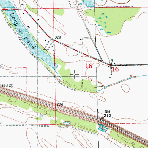 Topographic Map of Swan Lake, AR