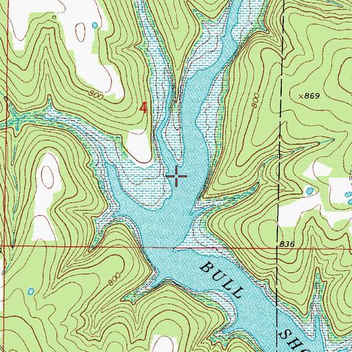 Topographic Map of Poor Joe Hollow, MO