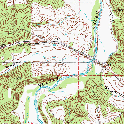 Topographic Map of Pyatt Hollow, MO