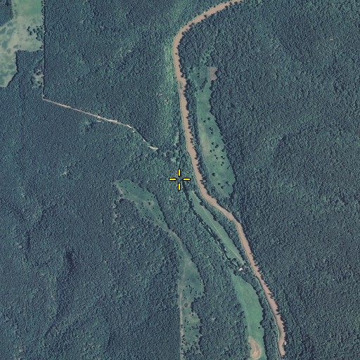 Aerial/Satellite Image of Rainbow Spring, MO